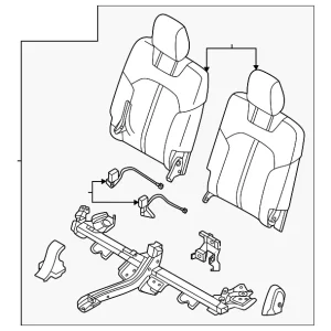 Seat Back Assembly - Mazda (KFAA-57-30XC-39)