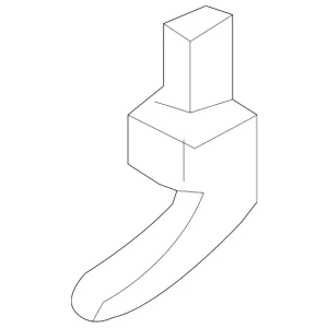 Handle, Inside - Mazda (D350-58-330E-02)