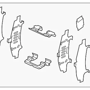 Brake Pads Mount Kit - Mazda (BDYA-33-29Z)
