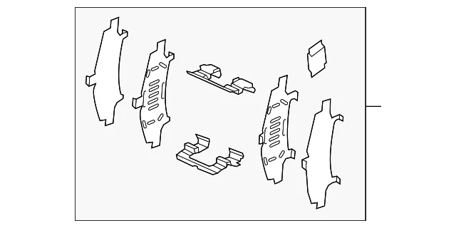 Brake Pads Mount Kit - Mazda (BDYA-33-29Z)