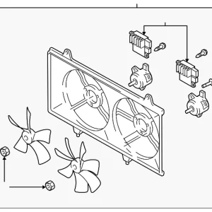 Engine Cooling Fan Assembly - Mazda (L555-15-025A)