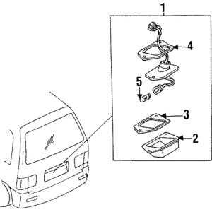 License Lamp - Mazda (BJ38-51-270A)