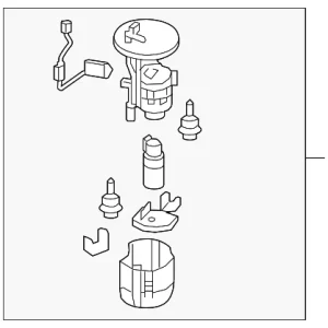 Fuel Pump Assembly - Mazda (PYFL-13-35XA)