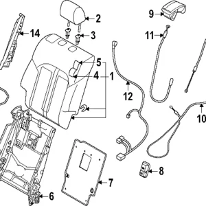 Seat Back Panel - Mazda (KMV6-88-2E0)