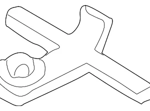 Drain Hose Clip - Mazda (C001-66-941)