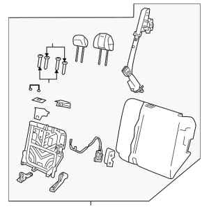 Seat Back Assembly - Mazda (ZZDA-88-270-29)