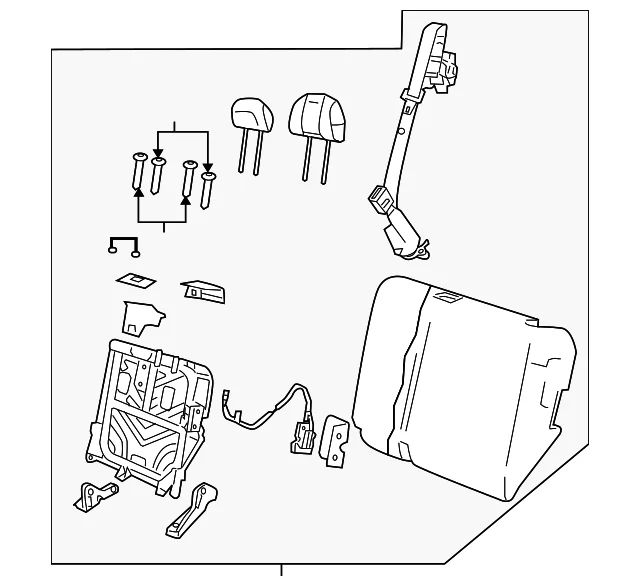 Seat Back Assembly - Mazda (ZZDB-88-270-04)