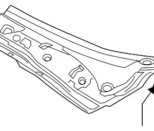 Cowl Grille - Mazda (NA1P-50-7S0C)