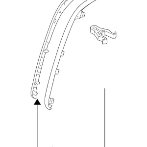 Side Molding - Mazda (EH64-55-150B)