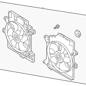 Engine Cooling Fan Assembly - Mazda (AJTM-15-025A)