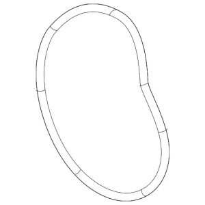 Water Pump Assembly Gasket - Mazda (PXK7-15-162)