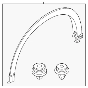 Wheel Opening Molding - Mazda (VC82-51-W20)