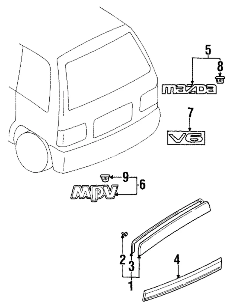 Lower Molding - Mazda (LA03-50-699)