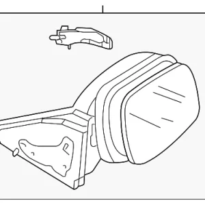 Mirror Assembly - Mazda (BGV8-69-12ZF)