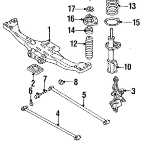 Adjust Bolt - Mazda (BC1D-28-664)