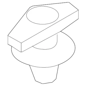Door Weather-Strip Fastener - Mazda (D652-58-762)