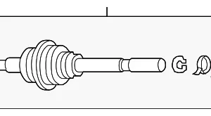 Outer Cv Joint - Mazda (FTF1-22-510)