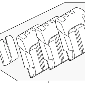 Trim(R) Rear Seat Back - Mazda (KEWN-88-43YA-02)