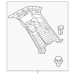 Upper Pillar Trim - Mazda (KMV6-68-260A-02)