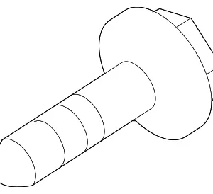 Rocker Molding Screw - Mazda (9XG0-68-05X9)