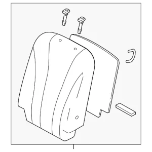 Seat Back Assembly - Mazda (CG88-88-280-34)