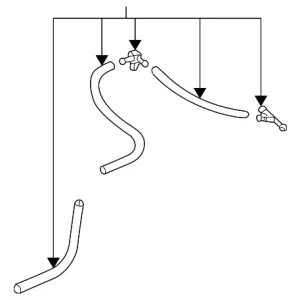 Hose - Mazda (LC65-67-500E)