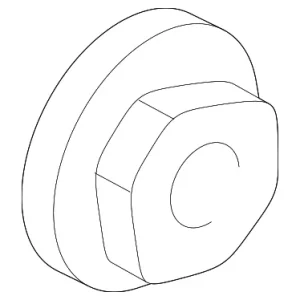 Pulley Lock Nut - Mazda (ZZ99-24-533)