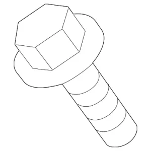 Engine Air Intake Hose Screw - Mazda (9946-30-620B)