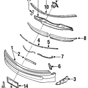 Upper Plate - Mazda (HG30-50-1A3)