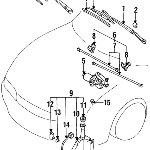 Wiper Arm - Mazda (GA7C-67-321A)