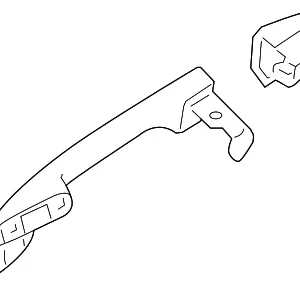 Handle, Outside - Mazda (GS3L-58-410C-39)