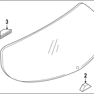 Lift Gate Glass - Mazda (VA45-63-930)