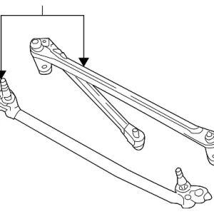 Arm & Pivot Assembly - Mazda (ZZD1-76-657)