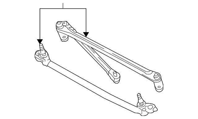 Arm & Pivot Assembly - Mazda (ZZD1-76-657)