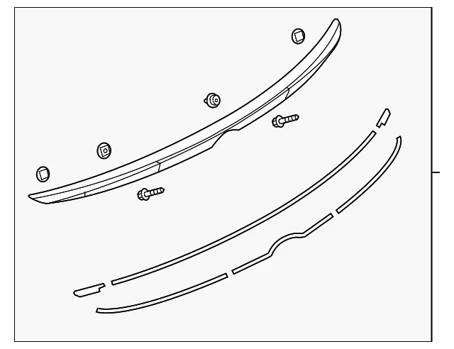 Spoiler Assembly - Mazda (BHN1-51-960A-64)