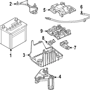 Battery Cover - Mazda (KR9R-67-KB1)