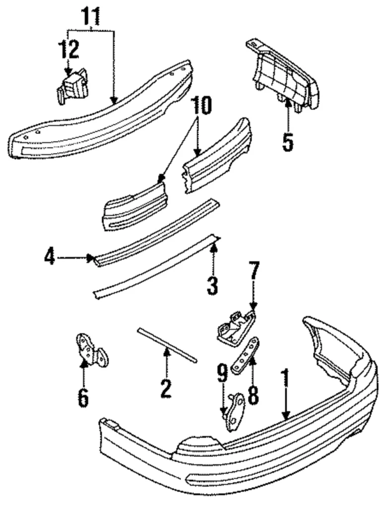 Bumper Cover Upper Retainer - Mazda (HG30-50-2J1A)