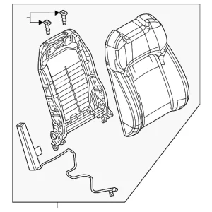 Seat Back Assembly - Mazda (VA52-88-130A-1F)