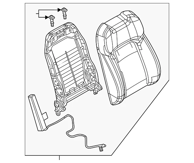 Seat Back Assembly - Mazda (VC86-88-130-1F)