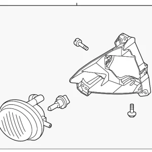 Fog Lamp Assembly - Mazda (C597-51-680A)