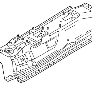 Center Floor Pan - Mazda (GHP9-53-610D)
