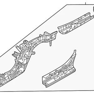 Rear Rail Assembly - Mazda (KJK7-53-810E)