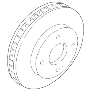 Disc Brake Rotor Front - Mazda (EF9Y-33-25X)