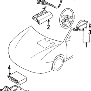 Driver Air Bag - Mazda (BG1P-57-K00B)