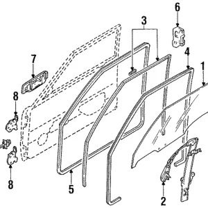 Window Regulator - Mazda (B499-59-560A)