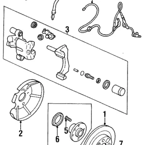 ABS Sensor Wire - Mazda (BC1M-43-71YC)