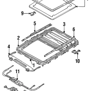 Weatherstrip - Mazda (LA89-69-825)