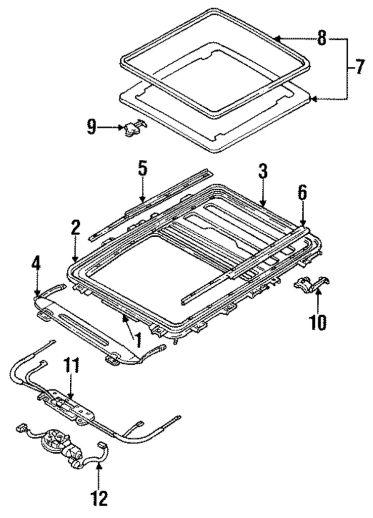 Weatherstrip - Mazda (LA89-69-825)