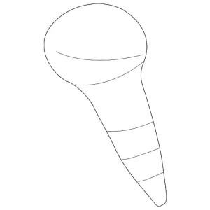 Cowl Grille Screw - Mazda (9YA6-90-503)