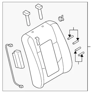 Seat Back Assembly - Mazda (CE53-88-130A-02)